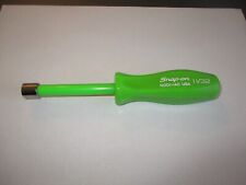 Snap On Tools New Green 1132 Sae 6 Point Hard Handle Nut Driver Ndd111ag