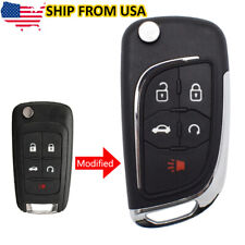 Car Key Fob Cover Shell Remote 5 Button For Chevrolet Cruze Malibu Impala Sonic