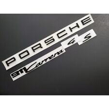 5pcs Gloss Black Porsche 911 Carrera 4s Letters Rear Badge Emblem Deck Lid Set