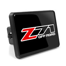 Chevrolet Z71 Off Road Uv Graphic Black Metal Plate Abs Plastic Tow Hitch Cover