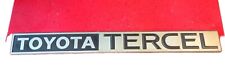 Oem Toyota Tercel 1983 1984 1985 Rear Hatch Badge Emblem Hatchback Nameplate