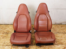 1987 - 2004 Porsche Boxster 986 Seat Leather Electric Bucket Left Right Set Of 2