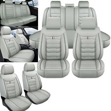 For Lexus Leather Car Seat Covers 5-seats Front Rear Full Set Protectors Gray