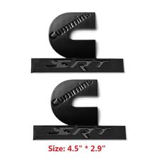 2x Oem 4.5 Inches Cummins Srt 3d Logo Emblem Badge High Output Ram 2500 Black