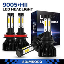 4x 9005h11 Led Headlight Combo High Low Beam Bulbs Kit Super Bright Lamps 6000k
