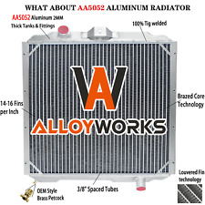 4 Row Aluminum Radiator For 1992-2006 Am General Hummer H1 5.7l 6.5l V8 Diesel