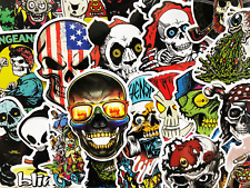 50 Skull Skeleton Graffiti Stickers Punisher Car Bumper Skateboard Decals Cl