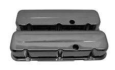1965-95 Chevy Big Block 396-427-454-502 Tall Steel Valve Covers - Black Chrome