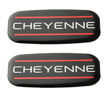2x Cheyenne Cab Emblem Right Left Badge Roof Pillar For 88-07 Silverado Red