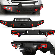 Front Rear Bumper For 2014-2021 Toyota Tundra Pickup Truck With Sensor Holes