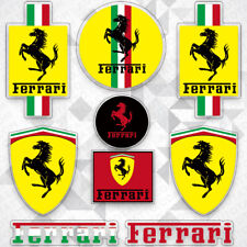 For Ferrari Super Racing Car Logo Sticker Vinyl 3d Decal Stripes Logo Decorate