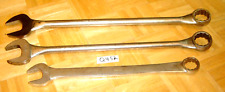 Snap-on Tools 3 Large Sae. Combination Wrenches 12 Point 1-12 1-1316 1-78