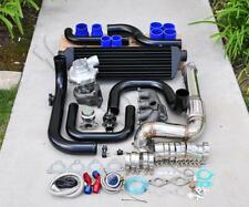 For Civic D1516 Bolt-on Turbo Kit Black Intercooler Pipe Rs Bov Blue Coupler