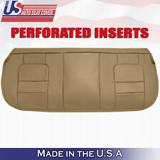 2001 Ford F250 F350 Lariat Rear Bench Bottom Perforated Leather Seat Cover Tan