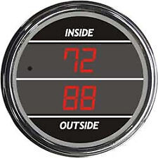 Teltek Red Inside Outside Air Temperature Gauge