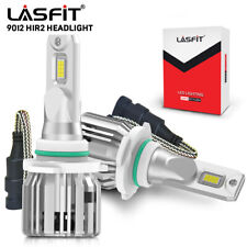 2x Lasfit 9012 Hir2 Led Headlight Bulbs Conversion Kits 6000k Hi Low Beam Bulb