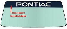 For Pontiac Vehicle Windshield Banner Die Cut Vinyl Decal -with Application Tool