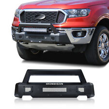 Front Bumper Compatible With 2019-2023 Ford Ranger Black Truck Guard Bull Bar