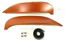 Pair Fender Skirts For 1963 Chevy Impala Bel Air Biscayne Kit Clamps Rubber