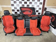 Dodge Challenger Rt Scat Pack 15-23 Oem Red Black Interior Seats Door Panels