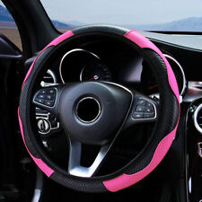 Leather Car Steering Wheel Cover Anti-slip Accessories Universal For 38cm15inch