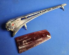 1948 Pontiac Flying Chief Red Lucite Wing Car Auto Hood Ornament Vtg