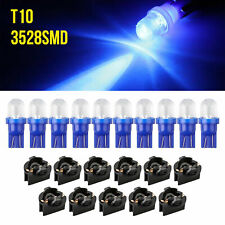 10x Ice Blue T10 194 Led Bulbs Instrument Panel Cluster Dash Light 10 Sockets