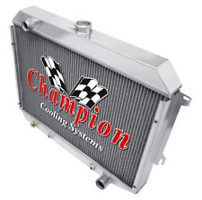 1970 - 73 Plymouth Belvedere 4 Row Dr Champion Radiator 26 Wide Core