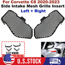 Left Right Side Intake Mesh Grille Insert Aluminum For Corvette C8 2020-2023