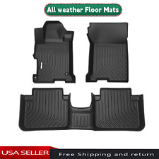 For 2013 2014-2017 Honda Accord All Weather Floor Mats Liner Custom Waterproof