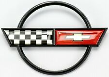 Licensed Metal 1984 - 1990 Corvette Fuel Gas Door Lid Emblem Badge C4 New
