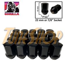 20 Gorilla Ex Large Seat Factory Stock Wheels Lug Nuts 14x1.5 Acorn Rims Black