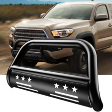 Bull Bar Push Front Bumper Grille Guard For 2016-2020 2021 Toyota Tacoma Black