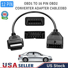 12 Pin Obd1 To 16 Pin Obd2 Convertor Adapter Cable For Gm Diagnostic Scanner Us