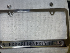 Beverly Hills California Ferrari Stainless Steel Metal License Plate Frame