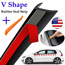 Weatherstrip Car Door Side Window V- Shape Trim Edge Moulding Seal Strip Rubber