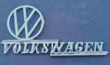 Vintage 1950s Canada Style Vw Volkswagen Script Hood Emblem Badge Beetle Bus