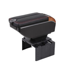 Car Suv Dual Opening Armrest Box Central Console 7usb Charging Cup Mount Storage