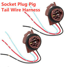2x 3157 4157 Bulb Socket Pig Tail Harness Wire Plug For Turn Signal Brake Light