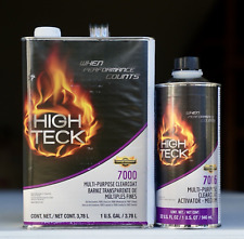 High Teck 7000 2k Clear Coat Gallon High Gloss Automotive Clearcoat Kit Medium