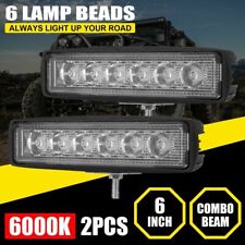 2x 6inch 36w Led Work Light Bar Spot Pods Fog Lamp Driving Truck Offroad Suv Atv