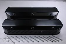 Sbf Ford 289 302 351w 14 Billet Rail Fabricated Long Bolt Black Valve Cover