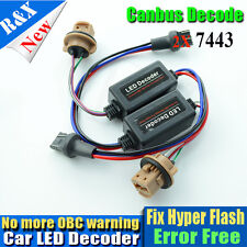 2x T20 7440 7443 Led Error Canceller Canbus Load Resistor Hyper Flash Decoder
