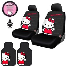 6pc Hello Kitty Universal Car Truck Seat Steering Covers Mats Accessories Set