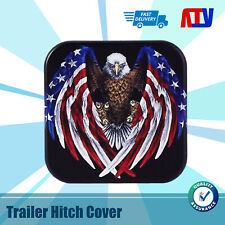 Trailer Hitch Cover Tow Rear Receiver Plug Eagle Logo Dust Cap Fits F150 Jeep