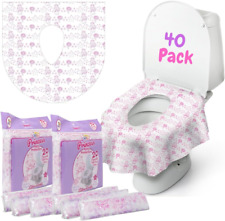 Kids Disposable Toilet Seat Covers Travel-friendly Princess Design 40 Pack