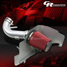 For 11-14 Mustang V8 Silver Cold Air Intake T6061 Pipingheat Shield Kit System