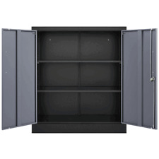 Metal Garage Storage Cabinetfile Cabinet With 2 Adjustable Shelves For Office
