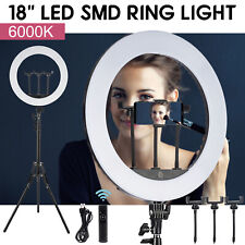 18 Led Ring Light Kit With Stand Dimmable 6500k For Makeup Phone Camera Youtube