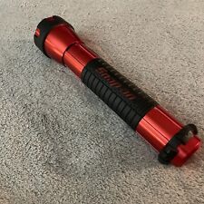Snap On Tools Red Flashlight 2 D Batteries 10.5 Long Rubber Grip Tested